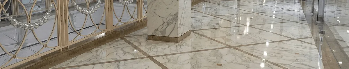 Beautiful marble floor professionally installed in Hollywood, FL